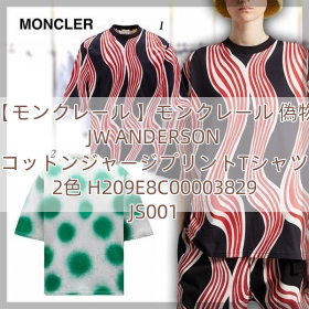 【モンクレール 】モンクレール 偽物 JW ANDERSON コットンジャージプリントTシャツ 2色 H209E8C00003829JS001
